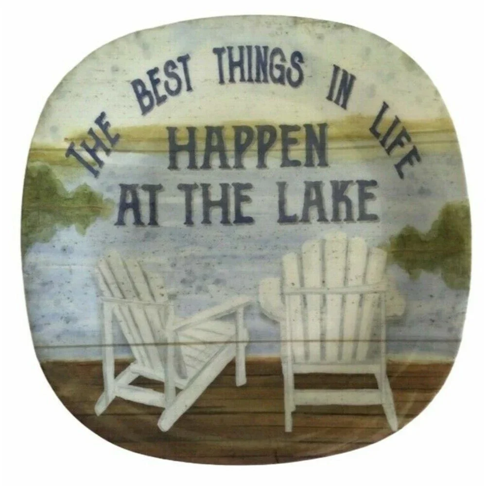 Certified International Cabin Lake Melamine Plates 8.5